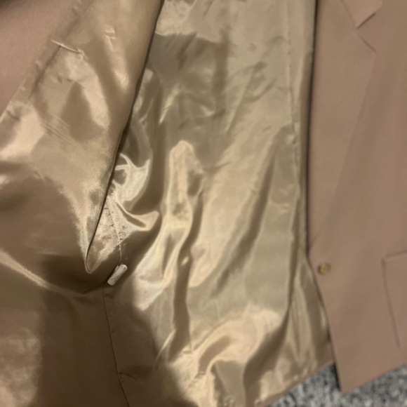 Vintage Koret  Blazer Jacket Womens Size 16 Brown One Button Long Sleeves - Picture 8 of 8